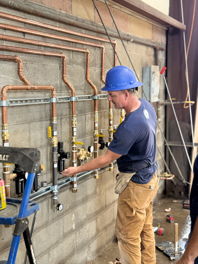 eager plumbing technician